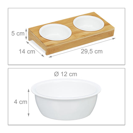 TASSORA - Feeding Station with Ceramic Bowls