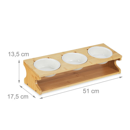 TASSORA - Feeding station for cats with 3 bowls