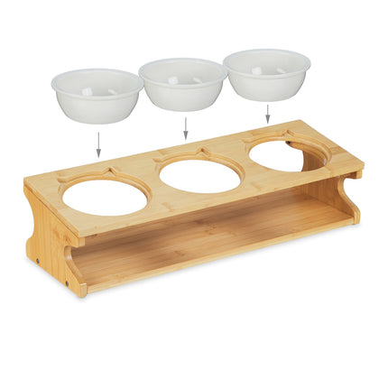 TASSORA - Feeding station for cats with 3 bowls